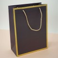 Пакет подарочный (M) «Classic line», dark gray (33*25*12)