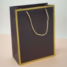 Пакет подарочный (M) «Classic line», dark gray (33*25*12)