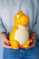 Копилка «Dinosaur», yellow (21 см), пластик