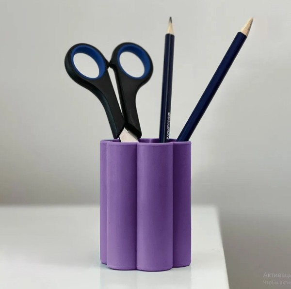 Стакан силиконовый складной "Drawing", purple 