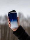 Термокружка с датчиком температуры "Сoffee gradient", purple (510 ml)
