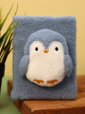 Блокнот плюшевый «Penguin», blue (15х11,5х5)
