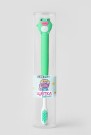 Зубная щётка для взрослых iLikeGift "Kiss the frog", green (21 см)