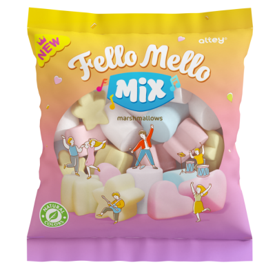 Жевательный зефир (Marshmallows) "FELLO MELLO" MIX, 85 гр