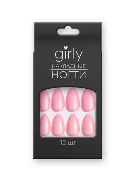 Накладные ногти GIRLY «Rich pink», 12 шт., с клеевыми пластинами 