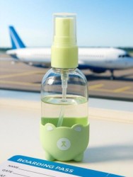 Дорожная бутылочка "Bear", light green (60 ml)