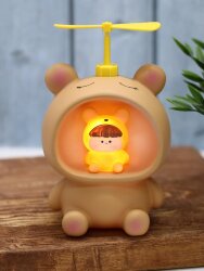 Kопилка - ночник «Baby bear fan», brown