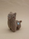 Плюшевый брелок "Fluffy lama", brown (12 см)