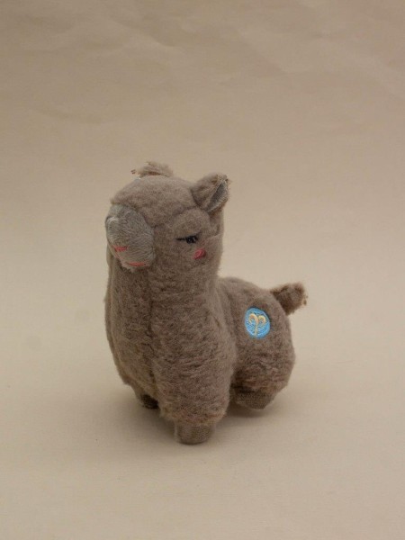 Плюшевый брелок "Fluffy lama", brown (12 см) 