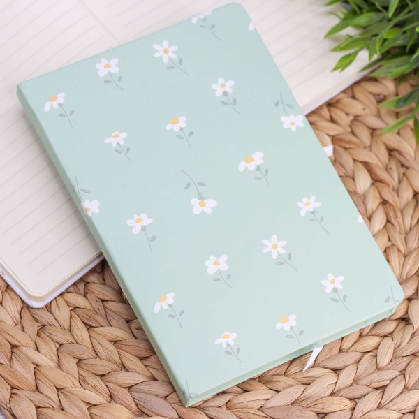 Блокнот (A5) "Field flowers", green (14.5*21) 