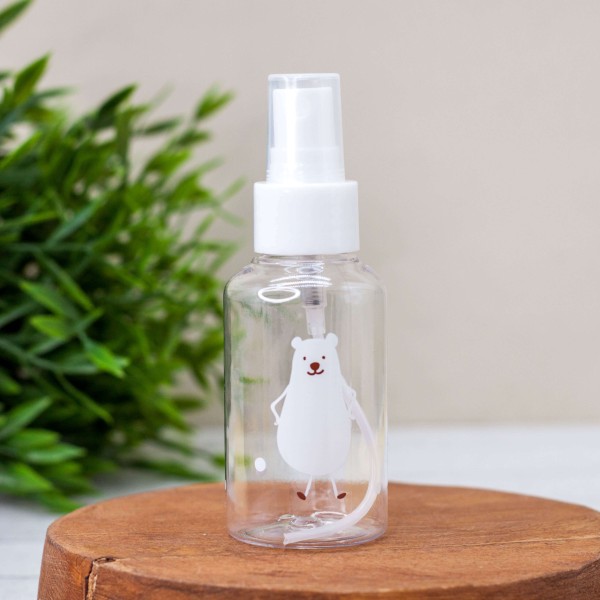 Дорожная бутылочка "Big bear", white (75 ml) 