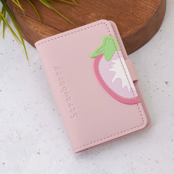 Визитница "Fruit strawberry", pink 