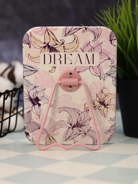 Зеркало настольное "Dream", розовое (16*12 см) 
