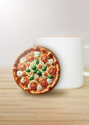 Подставка под горячее iLikeGift «Пицца 3», 9 см