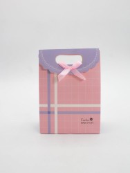 Пакет подарочный (XS) "Simple plaid", red (12x6x16)