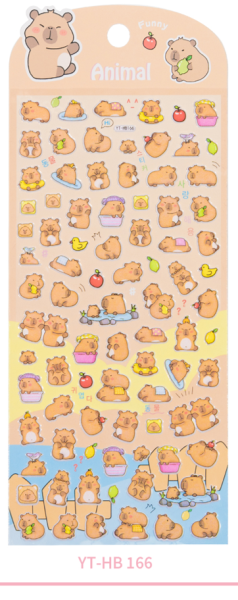 Наклейки"Funny capybara" (9*22,5 см) 