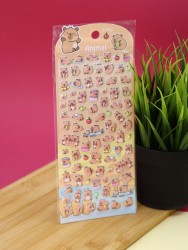 Наклейки"Funny capybara" (9*22,5 см)