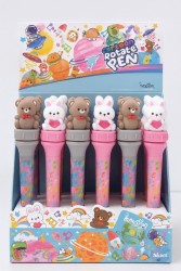 Ручка с поворотным механизмом "Bear and bunny friend", mix, шоу-бокс 36 шт.
