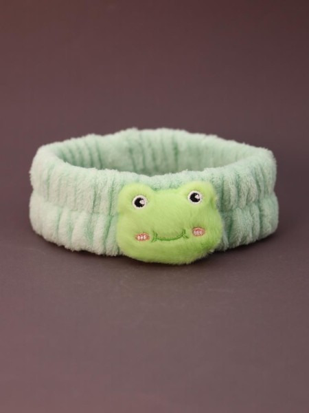 Повязка на голову "Cute frog", green 