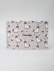 Скетчбук "LamaCorn" 14х20 см,  плотность 100 гр