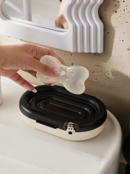 Мыльница «Soapy face», black (16*10*4,3 см)
