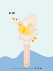 Портативный механический ручной вентилятор «Funny goose», white