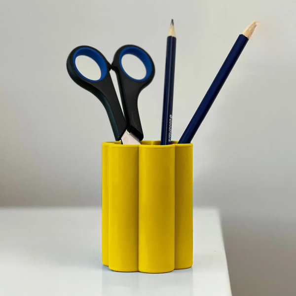 Стакан силиконовый складной "Drawing", yellow 