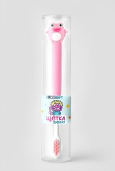 Зубная щётка для взрослых iLikeGift "Kiss the frog", pink (21 см)
