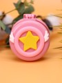 Расческа раскладная с зеркалом  "Shining star folding", pink