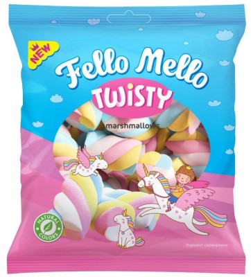 Жевательный зефир (Marshmallows) "FELLO MELLO" TWISTY 85 гр
