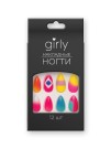 Накладные ногти GIRLY «Rainbow tints», 12 шт., с клеевыми пластинами