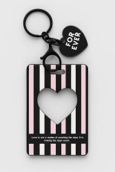 Футляр для карт с брелоком "Forever love", black