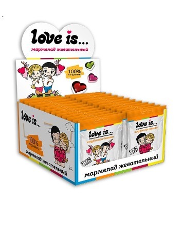 Мармелад жевательный “Love is” ЖуйМиксик "Клубника-банан" 20 шт 