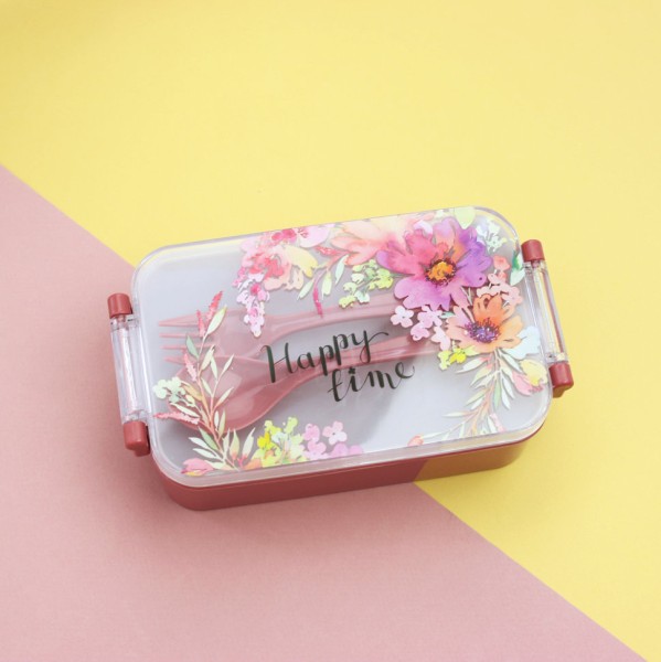 Ланчбокс "Happy Time" dark pink 