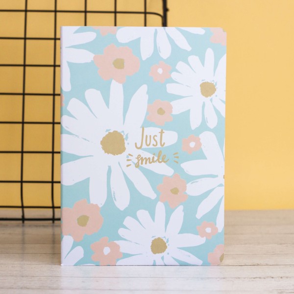 Тетрадь (A5) "Just smile", light green (14.5*21) 