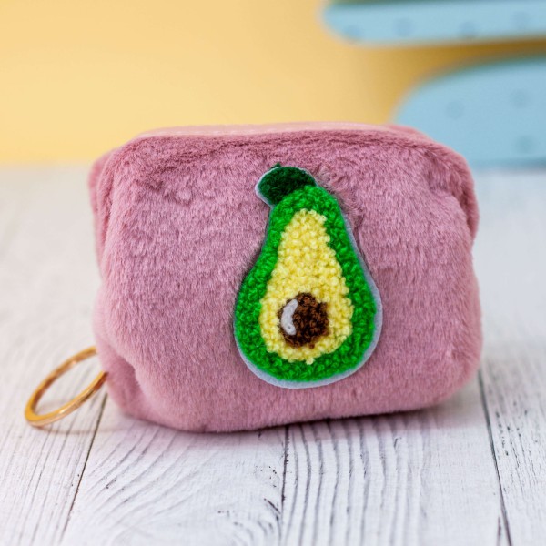Кошелёк меховой "Avocado", brown 