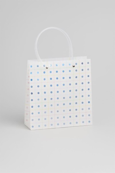 Пакет подарочный прозрачный «Transparent hose», small dots (22*21,5*10) 