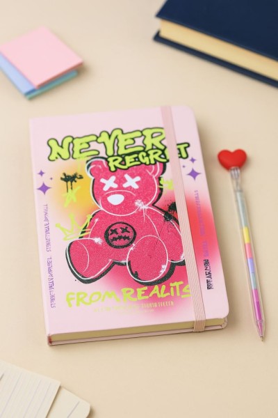 Блокнот (А5) "Bear never regret", beige (14.5*21) 