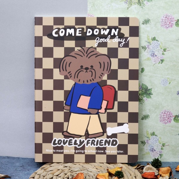 Тетрадь (B5) «Dog lovely», brown (18.5*26) 
