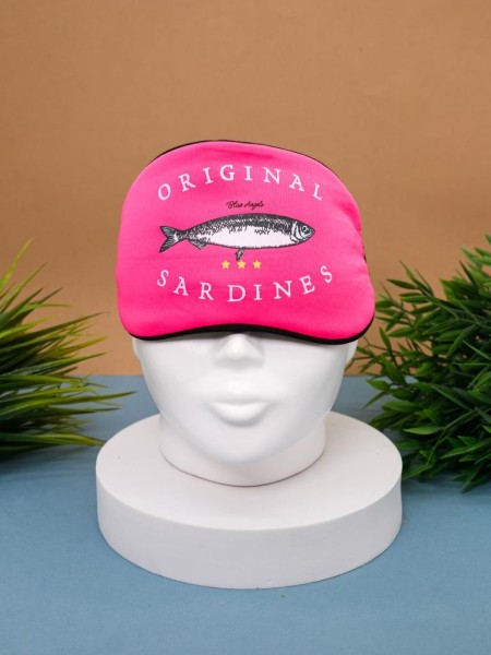 Маска для сна гелевая "Sardines", pink 