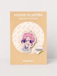 Значок ECO из дерева Аниме "I'm unique unicorn girl"