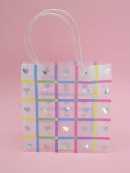 Пакет подарочный прозрачный «Transparent hose», hearts (22*21,5*10)