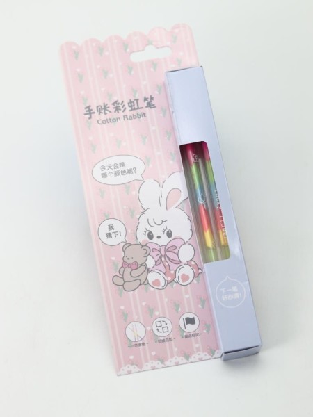 Набор цветных ручек (2 шт) "Purple cotton rabbit" 