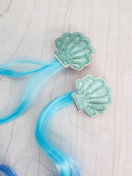 Набор заколок для волос 2 шт. "Seashells", blue (32 см) 