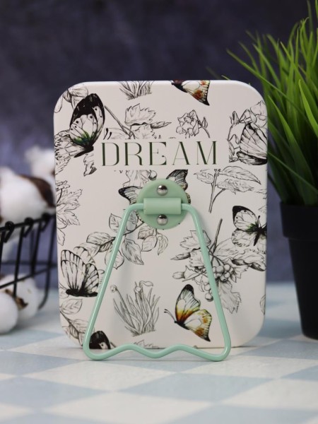 Зеркало настольное "Dream", зелёное (16*12 см) 