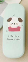 Чехол для очков "Life is a happy story", green
