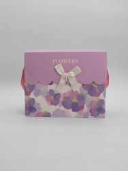 Пакет подарочный «Flower bag», purple (24.5*19.5*9.5)