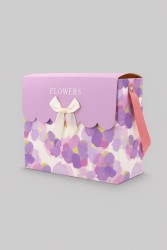 Пакет подарочный «Flower bag», purple (24.5*19.5*9.5)