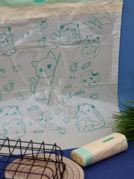 Декоративные пакеты на завязках "Cat Cake", 30 шт/рулон (45*50 см) 