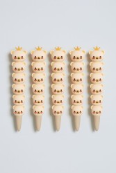 Ручка гелевая  "Bear crown", yellow